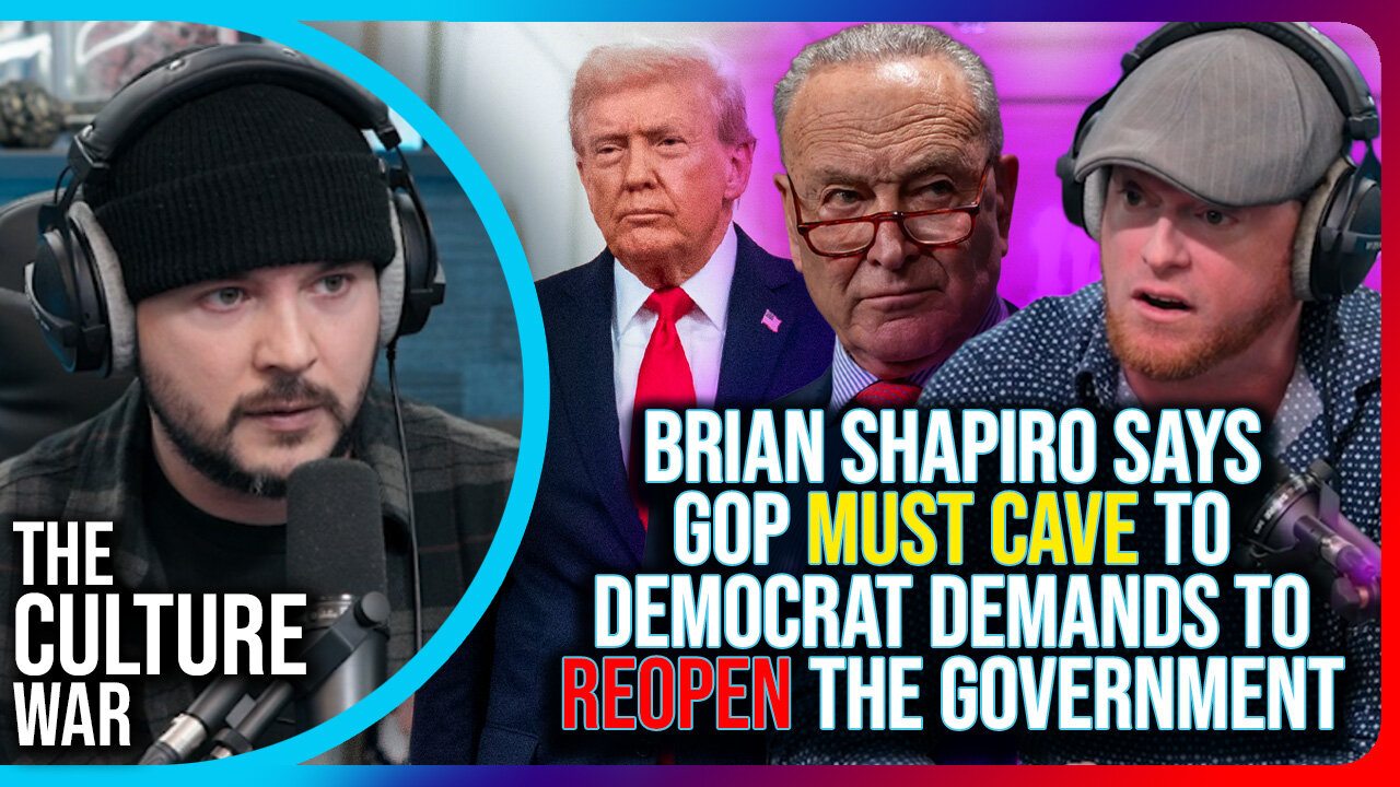 Brian Shapiro Says GOP Must Cave To Democrat Demands To Reopen The Government