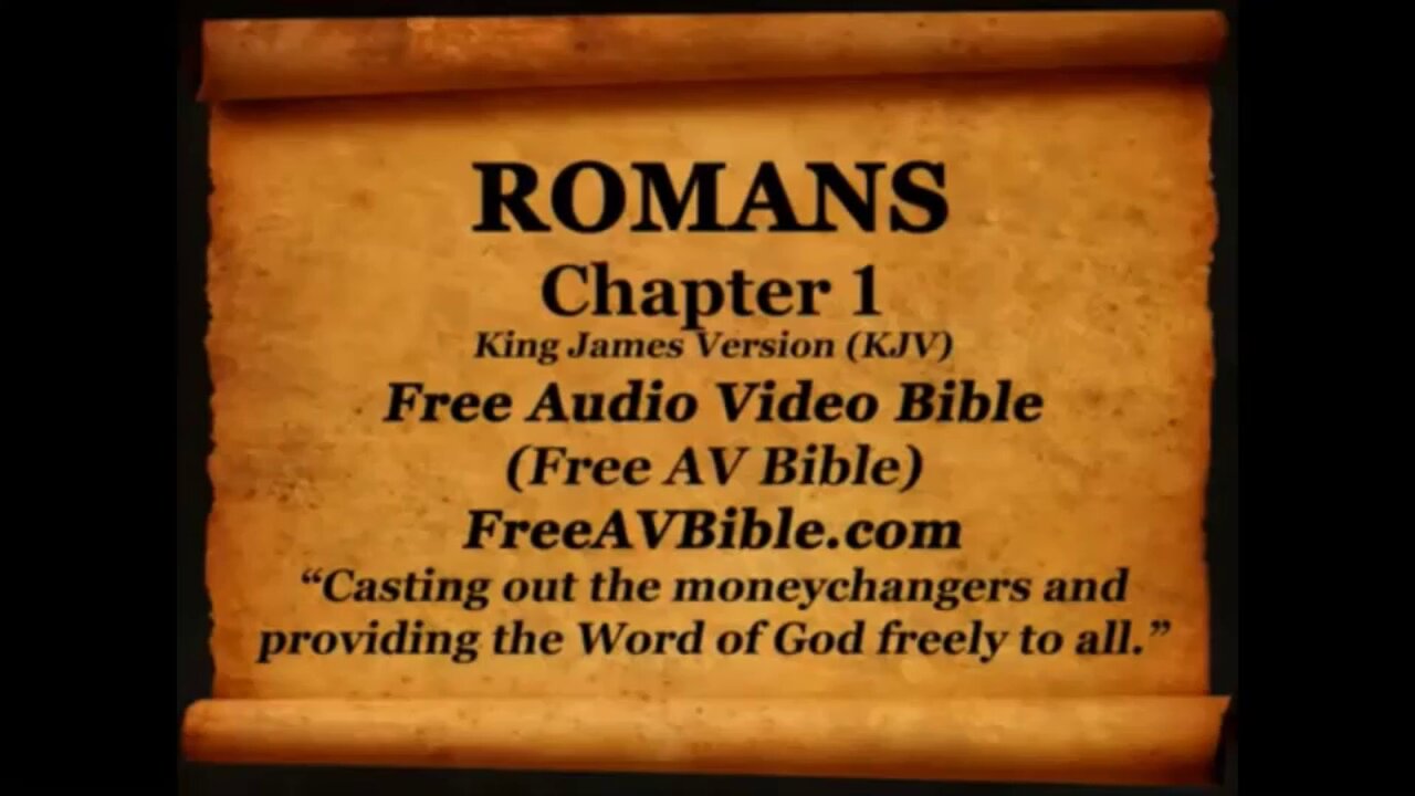 Romans KJV read along audio bible with piano worship music in the background