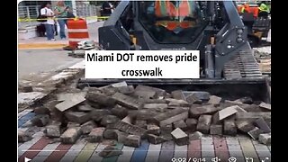 Miami FL DOT rips out pride crosswalk