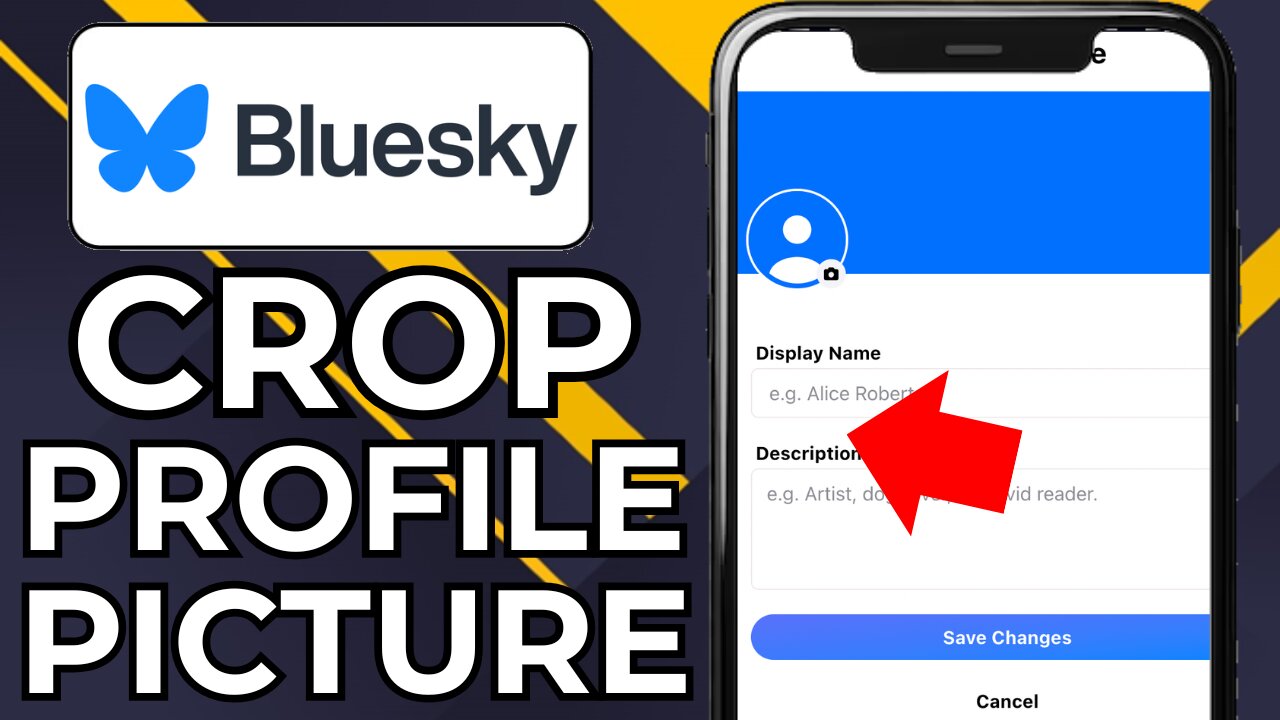 HOW TO UPLOAD & CROP PROFILE PICTURE ON BLUESKY SOCIAL