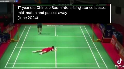 17 YEAR OLD BADMINTON PLAYER DROPS DEAD ON COURT!