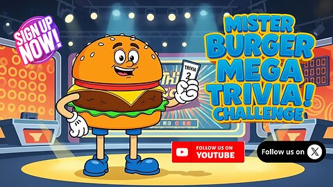 Mister Burger Mega Trivia Show! #85- THE #1 LIVE-ACTION TRIVIA SHOW ON YOUTUBE!