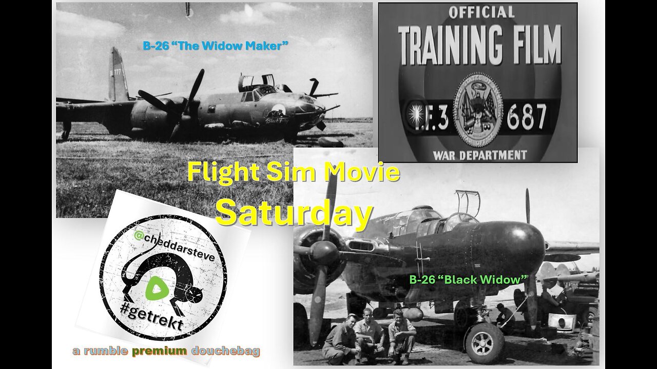 WW2 Flight Sim - Movie Saturday: B-26 and P-61 Flight School Training Movies