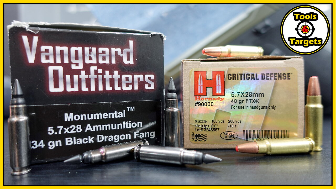 Simply The BEST!...5.7x28 Black Dragon Fang VS Critical Defense Ballistic Gel AMMO Test!