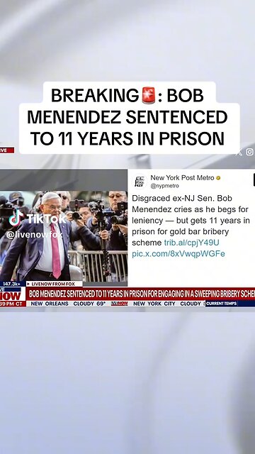 Democrat Bob Menendez