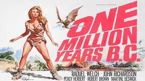 ONE MILLION YEARS BC 1966 Raquel and the Prehistoric Beasts are the Stars FULL MOVIE HD & W/S