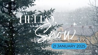 Hello, Snow Dickinson Texas USA (21 Jan 2025)