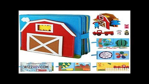 Toddlers Montessori Busy Book Felt Farm Animal Scene Storytelling Activity Toy Preschool Review