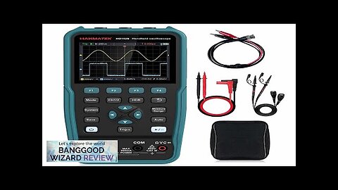 HANMATEK 100MHZ HO102/HO102S 3-in-1 Handheld Oscilloscope Multimeter Waveform Generator Review