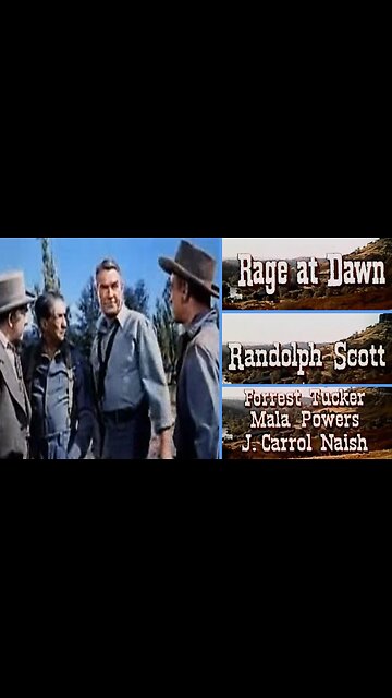 Classic Western: Rage at Dawn (1955) starring Randolph Scott Highligts