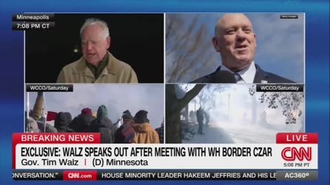 Tim Walz says Border Czar Tom Homan a “professional” after meeting with him today