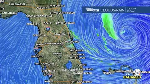Imelda begins to move east towards Bermuda