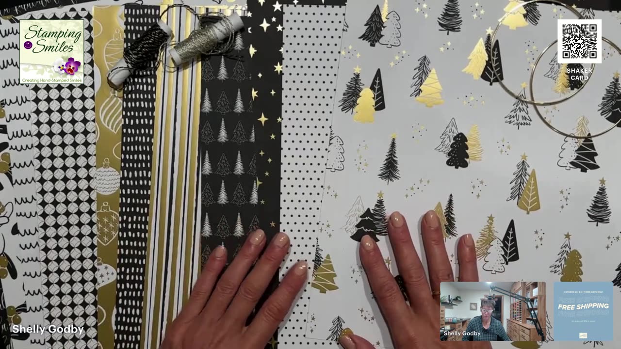 Gold & Bold Ornament Christmas Card (No-Fuss Heat Embossing Tips)