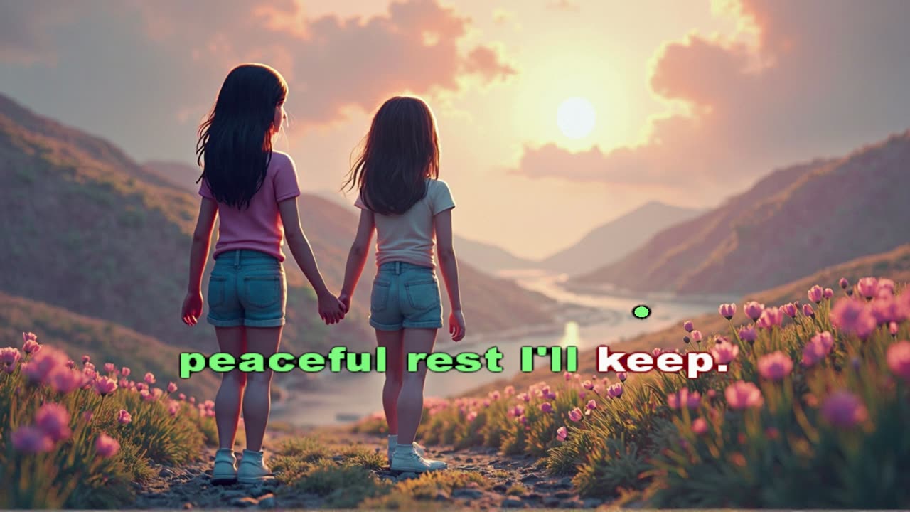 🌙✨ My Guardian Angel | Sweet Lullaby 🎶 | Beautiful AI Visuals & Karaoke for Kids