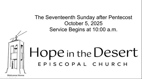 The Seventeenth Sunday after Pentecost -- 10/5/2025