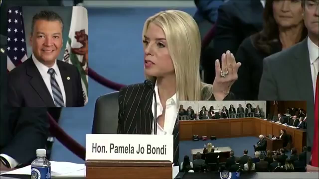 Failed California politician Padilla tries to bully Pam Bondi.