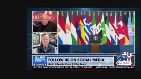 Steve Bannon warroom Covering Historic Trump visit to Middle East.