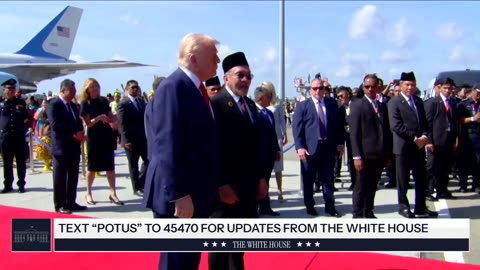 President Trump Arrives in Kuala Lumpur, Malaysia