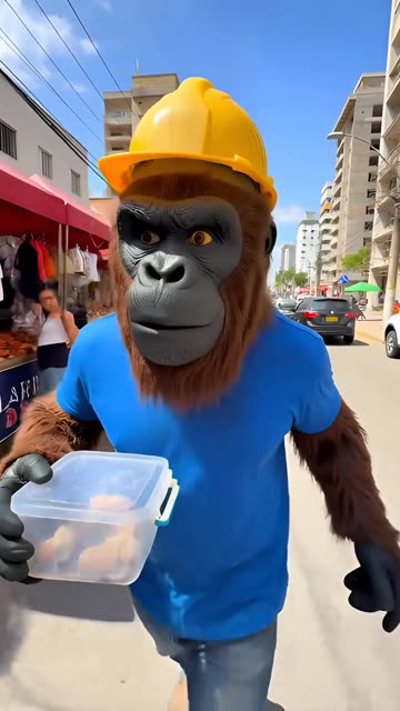 CONFRONTO NA OBRA 🦍⚠️ GORILA PERDE A PACIÊNCIA