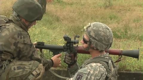 U.S. Paratroopers Fire Polish RPGs
