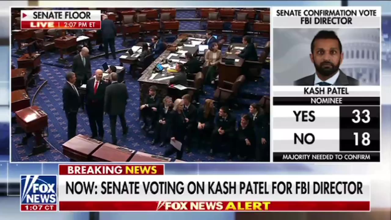Final vote for Kash Patel