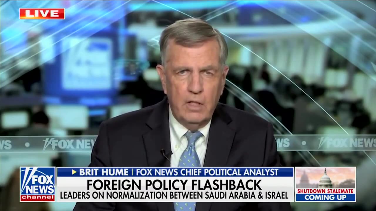 Brit Hume Predicts Renewed Saudi-Israeli Talks As Hamas Loses Grip On Region
