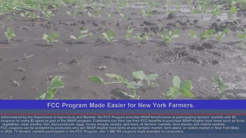 FCC Program Made Easier for New York Farmers