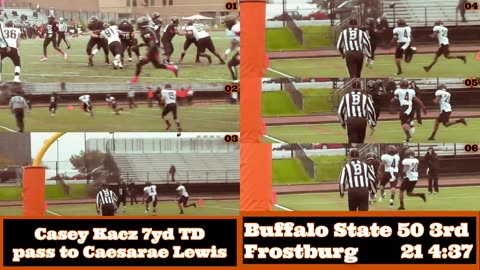Prototype 328: Buffalo State's Casey Kacz 7yd TD pass to Caesarae Lewis vs Frostburg