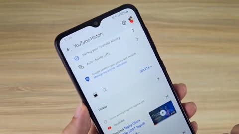 How to delete all YouTube search history