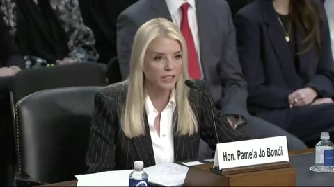 Pam Bondi takes a swipe at Sheldon Whitehouse for his insane questioning.