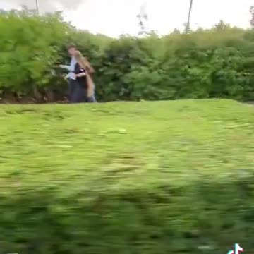 Syrian refugees in the Netherlands bike around throwing water balloons at Dutch women.