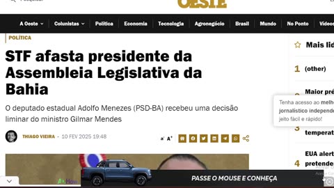 Gilmar mendes manda afastar presidente agora!! notícia urgente