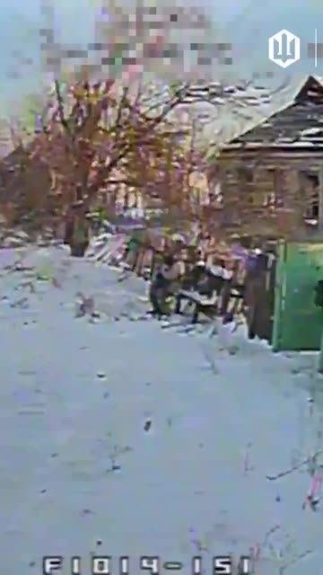 Russian Soldier is Rocked by Drone While Having a Smoke Break