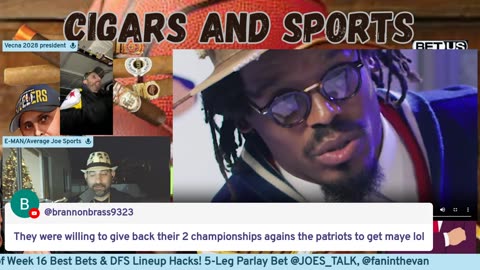 CIGARS/SPORTS:WILL RAVENS BURY STEELERS ALIVE?! Bucs/Panthers Reaction + Seahawks-49ers LIVE!