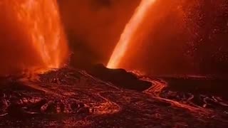 Hawaii’s Kilauea volcano just unleashed a massive wing shaped eruption with lava fountains