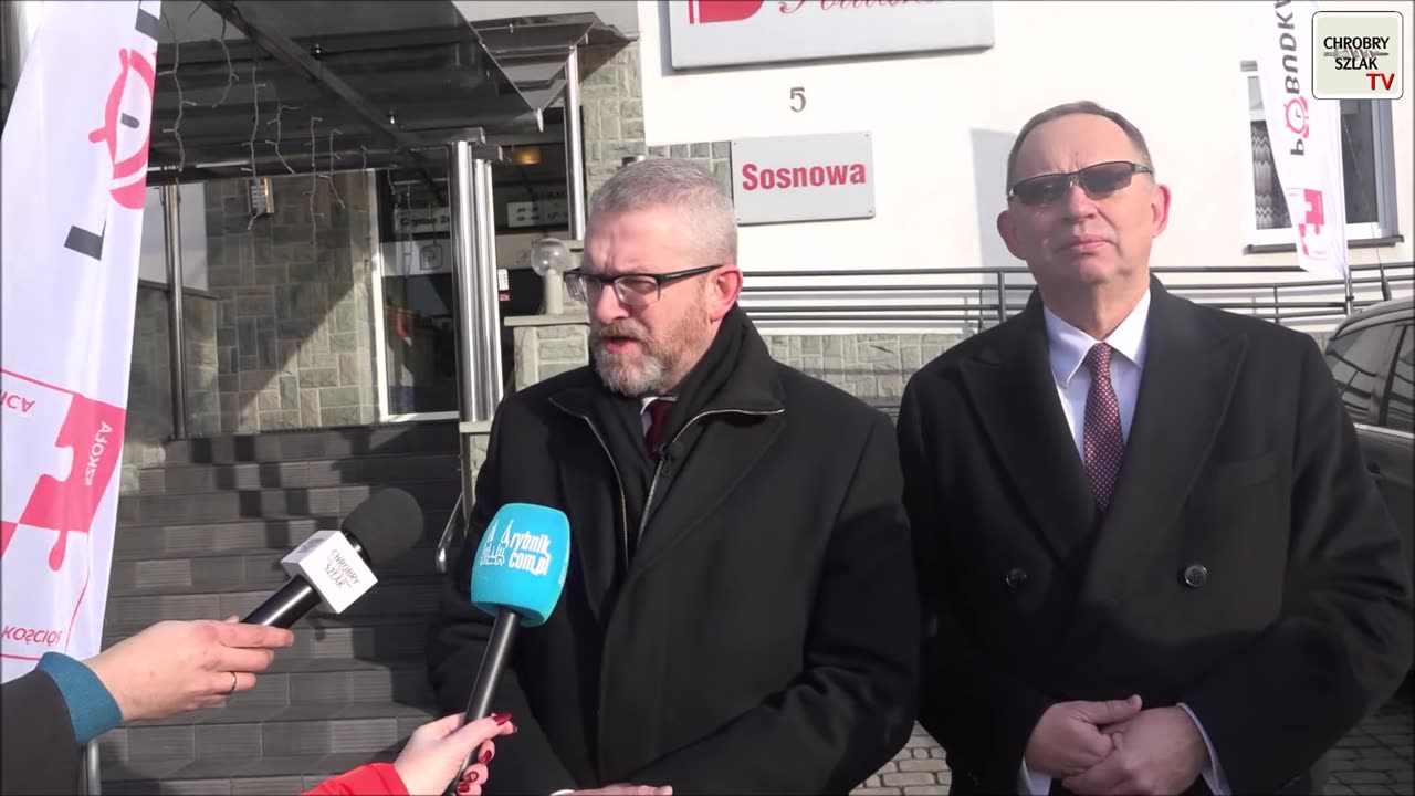 Konferencja prasowa Grzegorza Brauna i Romana Fritza - Rybnik, 8.02.2025