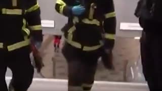 A woman was minding her own business waiting for a subway train last night when she was grabbed