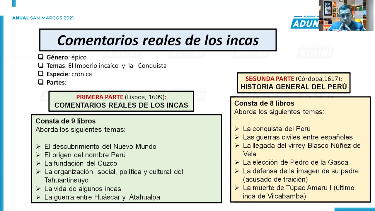 ANUAL ADUNI 2021 | Semana 24 | Literatura S1