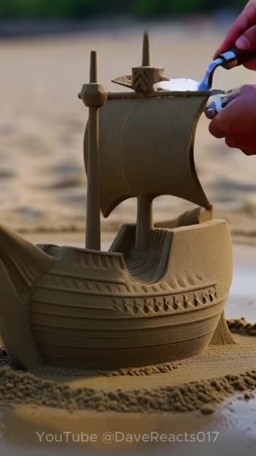 Sand Sculpture of a Pirate Ship is Mind-Blowing