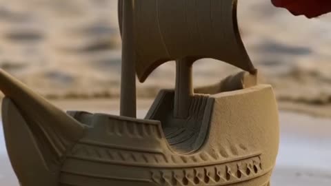 Sand Sculpture of a Pirate Ship is Mind-Blowing
