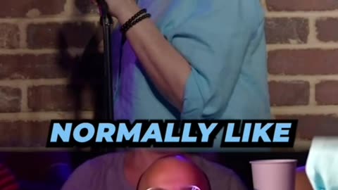 gay guy at the comedy show