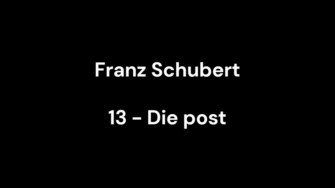 13 - Die post
