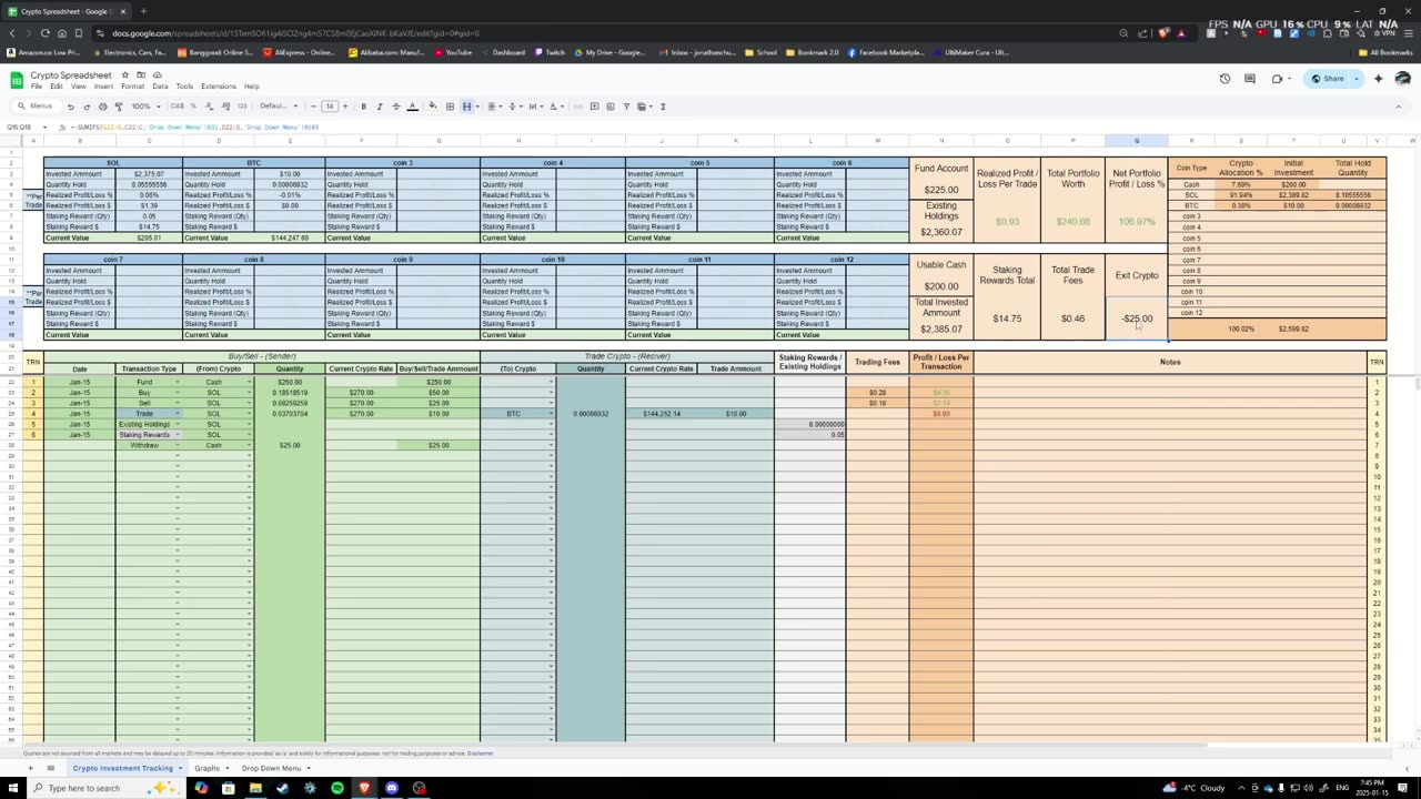 Smart Crypto Portfolio: Effortlessly Track & Manage Your Assets Spreadsheet