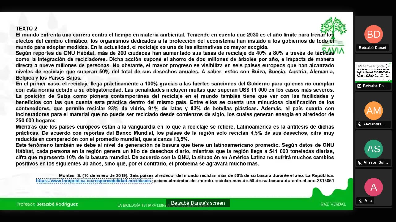SAVIA SEMIANUAL 2024 | Semana 12 | R. Verbal