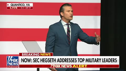 SecWar Pete Hegseth "It's unacceptable to see fat generals"