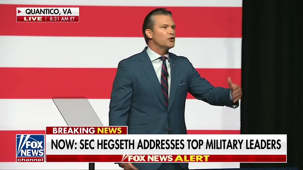 SecWar Pete Hegseth "It's unacceptable to see fat generals"