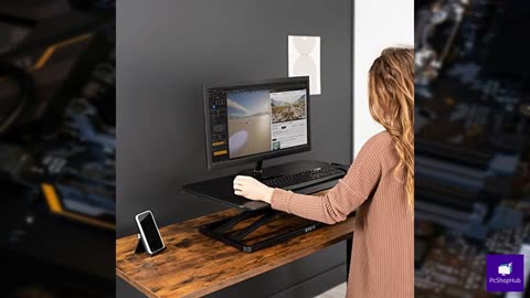 VIVO Economy Single Top Height Adjustable 29 inch Standing Desk Converter