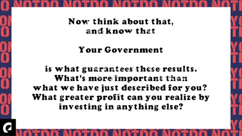 This is your government not theirs!