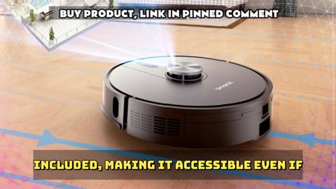 SmartAI S8 Pro Vacuum Cleaner Robot With Base Station 5000Pa Power 380ml Water