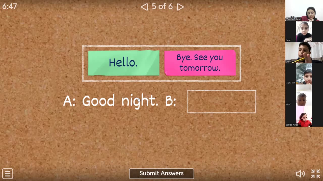 greetings and farewell